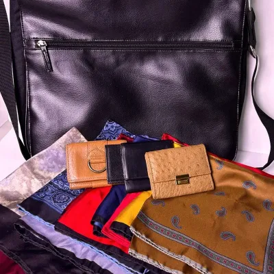 Emporio Armani, Joseph Abboud, Saks Fifth Ave & More Men’s Leather & Silk Accessories