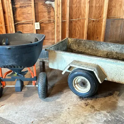 International Harvester Tractor Trailer & Tow Behind Spreader