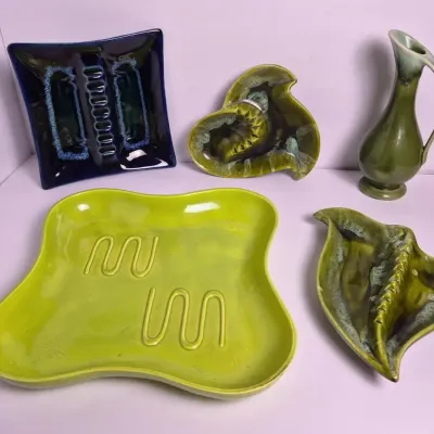 MCM Ceramics Including Marcia Of California Ashtrays