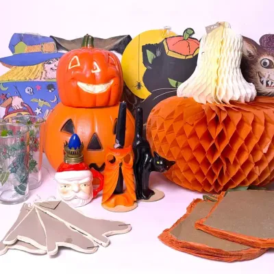 Vintage Halloween & Christmas Decorations