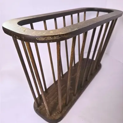 Mid-Century Modern Magazine Rack, 21x9x12"