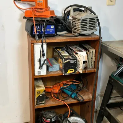 Power Tools - Craftsman Router, Skilsaw Rotary Saw, Makita Corded Drill, Air Compressor & More