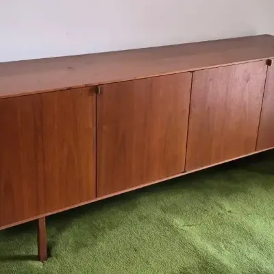 Mid Century Style Teak Finish Sideboard 