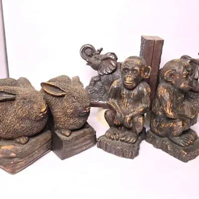 Vintage Bookends – 3 Sets
