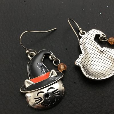 Cat Holiday Earrings