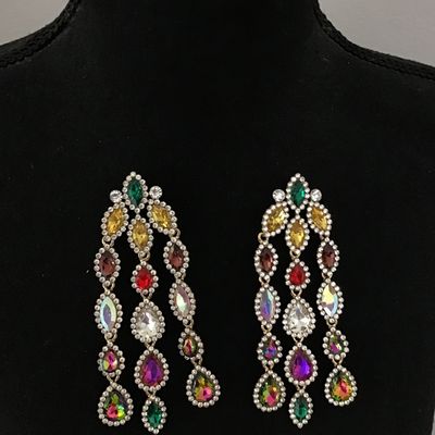 Beautiful Glass Statement Earrings