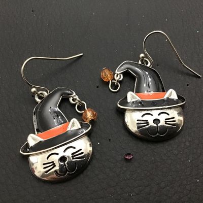 Cat Holiday Earrings