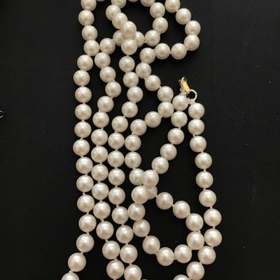 28 Inch- Large Vintage Faux Pearl Necklace Vintage