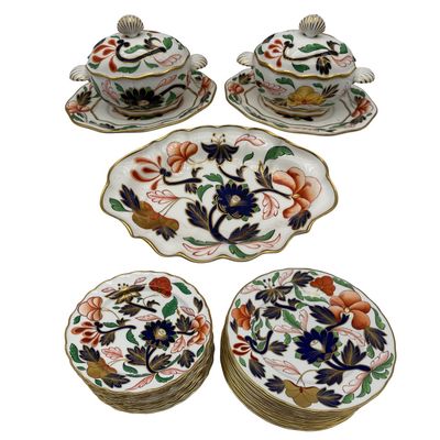 Royal Worcester Imari Fine Bone China Dinner Service, 1964