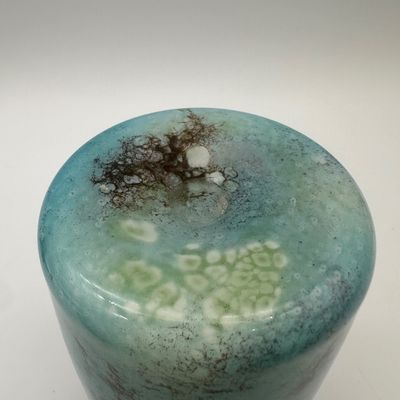 Hand-Blown Art Glass Vase