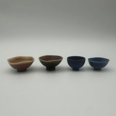 Berndt Friberg for Gustavsberg – Four Glazed Stoneware Bowls