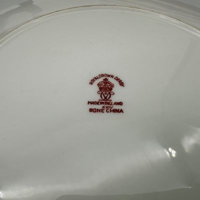 Royal Crown Derby Imari-Style Bone China Plates & Demitasse Cups