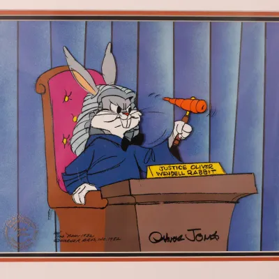 Chuck Jones “Justice Oliver Wendell Rabbit” Limited Edition Animation Cel, 1982