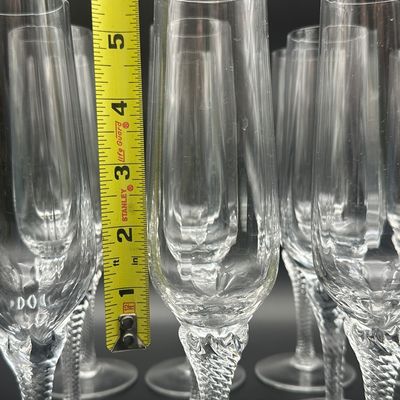 Crystal Champagne Flutes – Set of 12