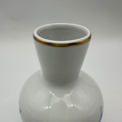 Limoges France Hand-Painted Porcelain Floral Vase