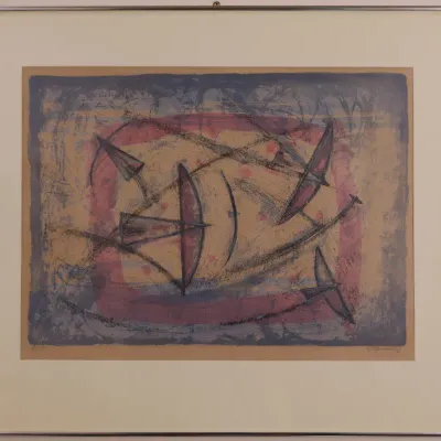 Rufino Tamayo (1899–1991), “Poesía del Vuelo,” 1958, Signed & Numbered Color Lithograph 38/100