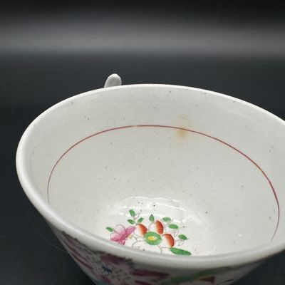 Hilditch & Son “Oriental Musicians” Porcelain Cup & Saucer, c. 1825