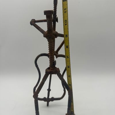 Signed Welded Metal Musician Sculpture Ensemble