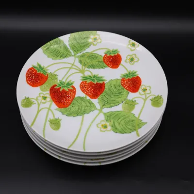 Fitz & Floyd Wild Strawberry Vintage Plates – Set of 6