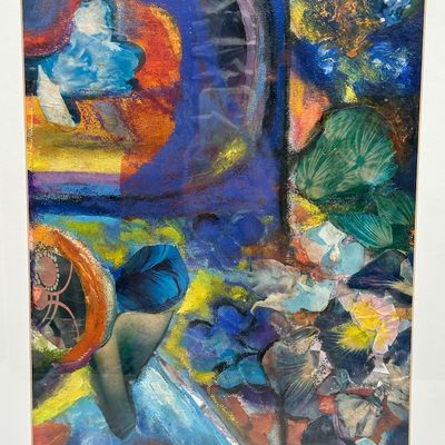 Edith Feiner Sarett - Original Signed Mixed Media on Paper