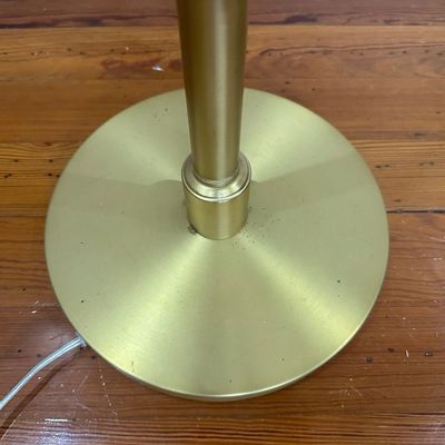 Adjustable Brass-Finish Floor Lamp