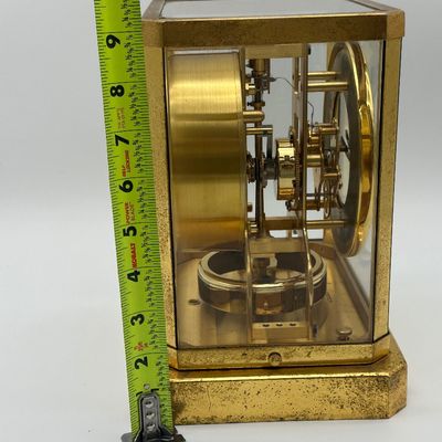 Jaeger-LeCoultre Atmos II Gilt Brass & Glass Mantel Clock