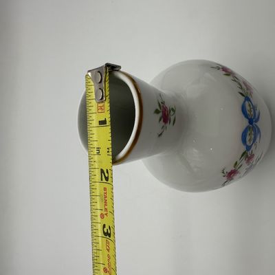 Limoges France Hand-Painted Porcelain Floral Vase