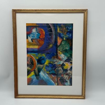 Edith Feiner Sarett - Original Signed Mixed Media on Paper
