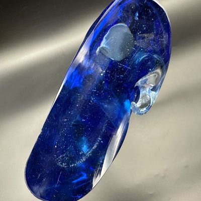 Maurice Alvarado “Blue Torso” Blown Glass Sculpture