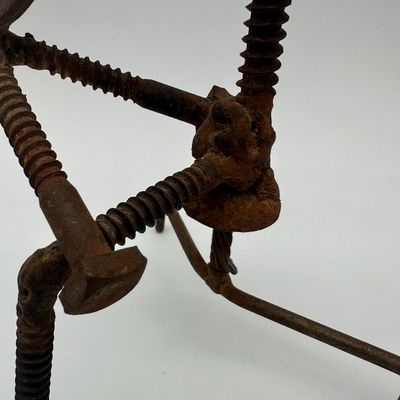 Signed Welded Metal Musician Sculpture Ensemble