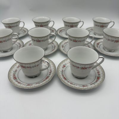 Noritake Roselane Fine China Dinnerware Set – 50 Pieces