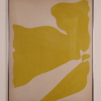 Jack Youngerman (1926–2020), “Yellow Push,” 1966, Signed & Numbered Color Lithograph 24/90