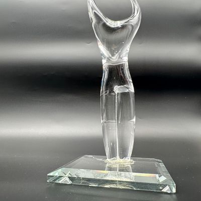 Maurice Alvarado (American, b. 1958) “Standing Figure” Glass Sculpture, 2000