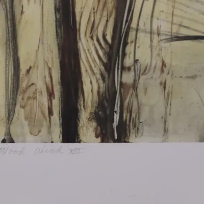 Allison Stewart “Wood Winds XIII” Monoprint – Signed & Titled