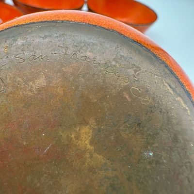 Jade Snow Wong San Francisco Enameled Copper Bowls – Set of 7