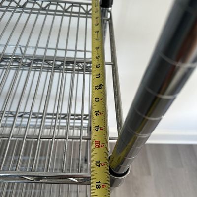 Commercial Chrome Wire 6-Tier Rolling Shelving Unit (3rd floor)