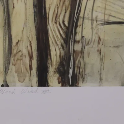 Allison Stewart “Wood Winds XIII” Monoprint – Signed & Titled