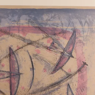 Rufino Tamayo (1899–1991), “Poesía del Vuelo,” 1958, Signed & Numbered Color Lithograph 38/100