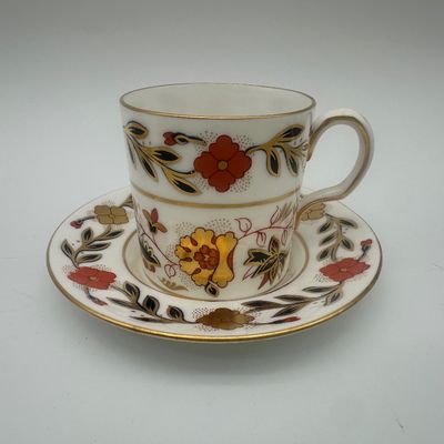 Royal Crown Derby Bone China Salad Plates, Demitasse Cups & Saucers