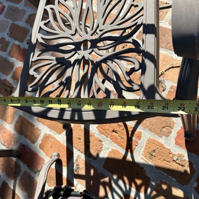 5-Piece Cast Aluminum Patio Dining Set with Four Chairs, Umbrella and Base