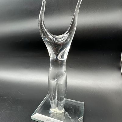Maurice Alvarado (American, b. 1958) “Standing Figure” Glass Sculpture, 2000