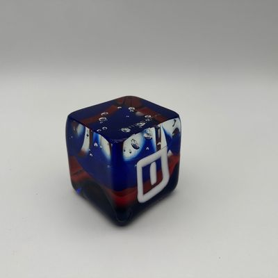 Robert William Willson Signed Glass Cube, 1977
