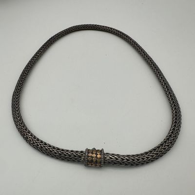 John Hardy Silver & 18K Gold Dot Classic Chain Necklace
