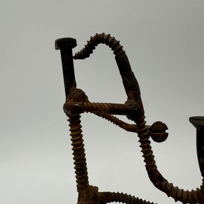 Signed Welded Metal Musician Sculpture Ensemble