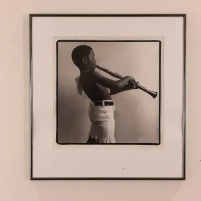 George Dureau “Pee Wee and Clarinet” 1977 Signed Photograph