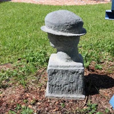 Unknown American Artist, “Man With Hat,” 20th Century, AP Figural Sculpture