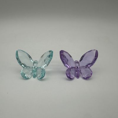 Pair of Swarovski Brilliant Butterfly Crystal Figurines