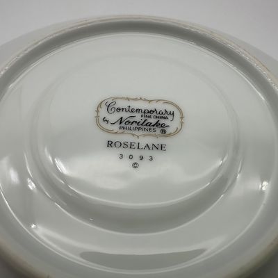 Noritake Roselane Fine China Dinnerware Set – 50 Pieces