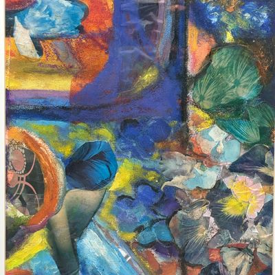Edith Feiner Sarett - Original Signed Mixed Media on Paper