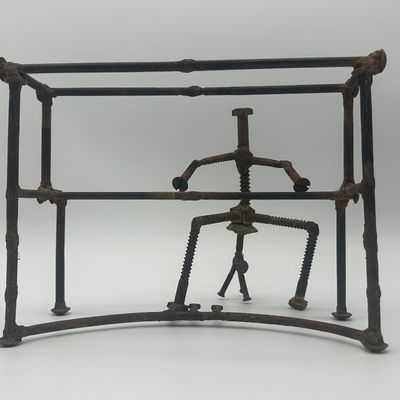 Signed Welded Metal Musician Sculpture Ensemble